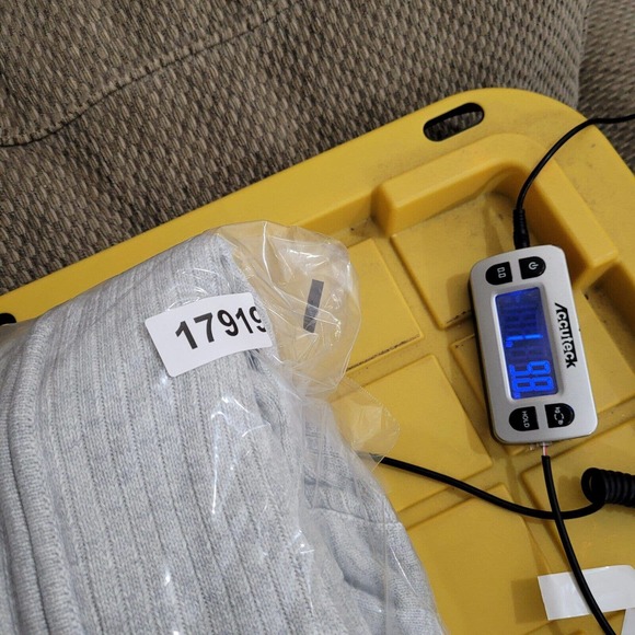 Angelo Litrico Sweater Mens Large Gray Full Zip Mock Neck Crafted Goods Dadcore - Picture 11 of 11